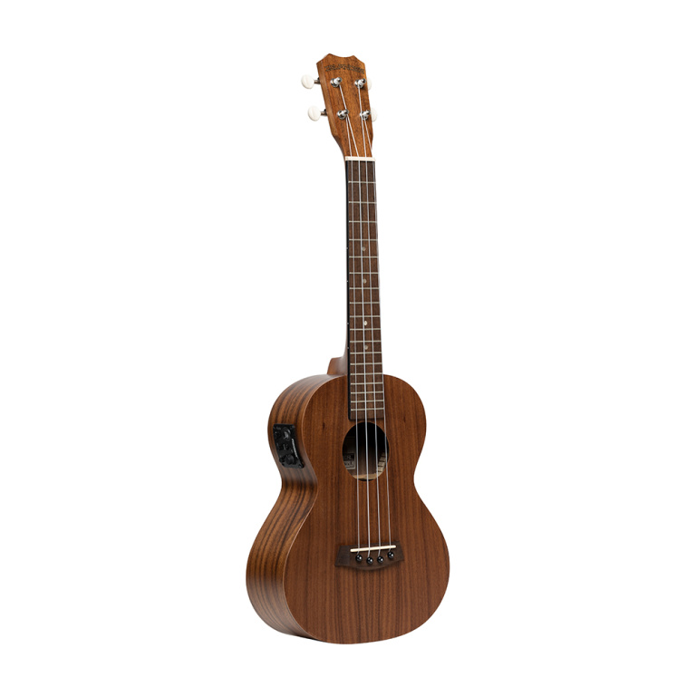 Electro-acoustic traditional tenor ukulele with acacia top