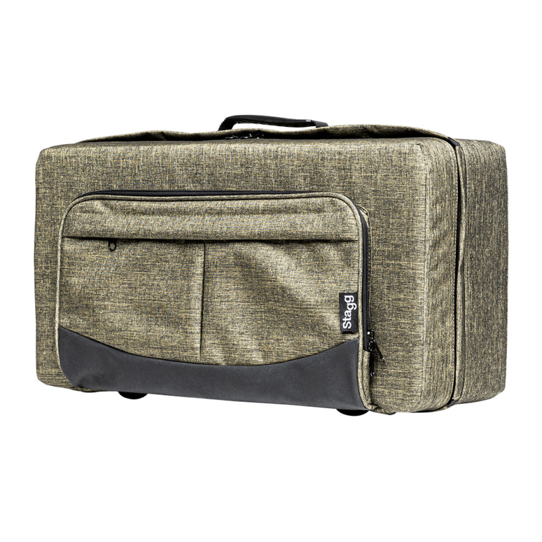 Soft case for trumpet, bright green