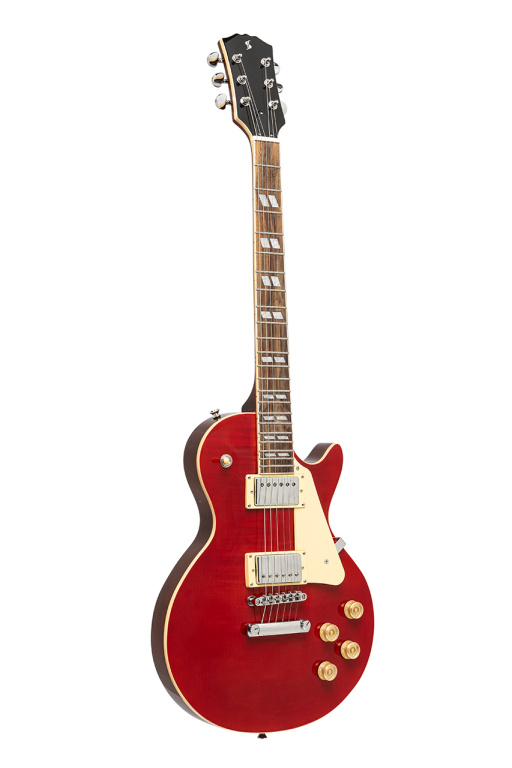 Deluxe Series, electric guitar solid Mahogany with AAA flamed maple top