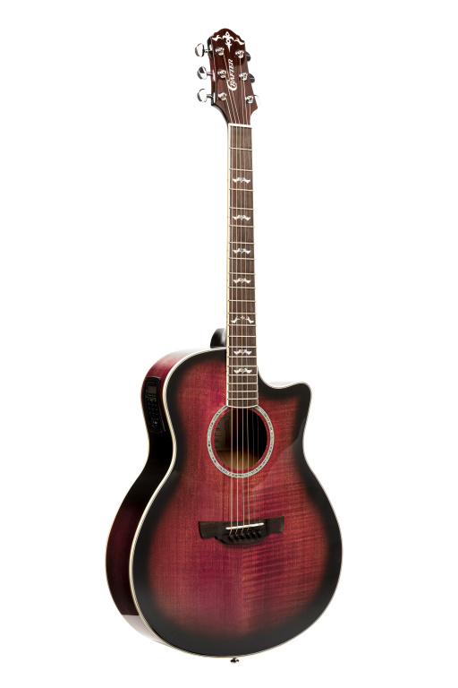Noble series, Small jumbo acoustic-electric guitar with solid maple top