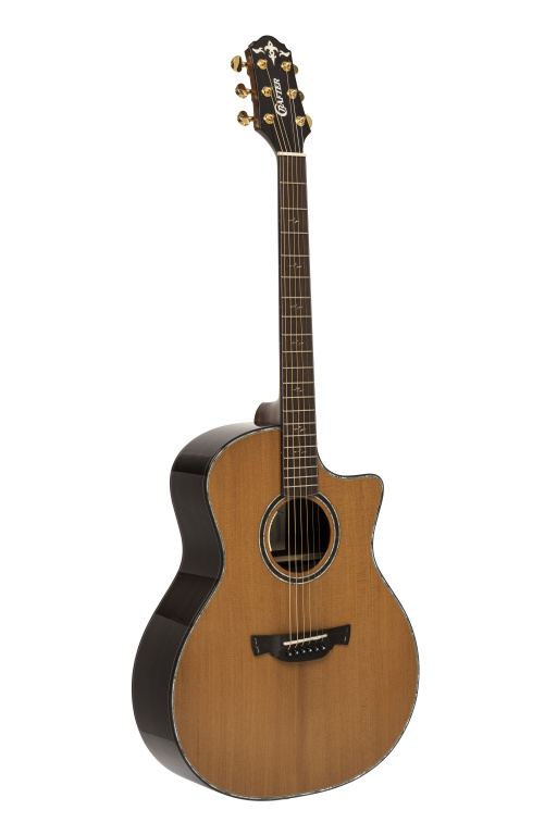 High-End LX2000 Series, cutaway grand auditorium acoustic-electric guitar with solid spruce top
