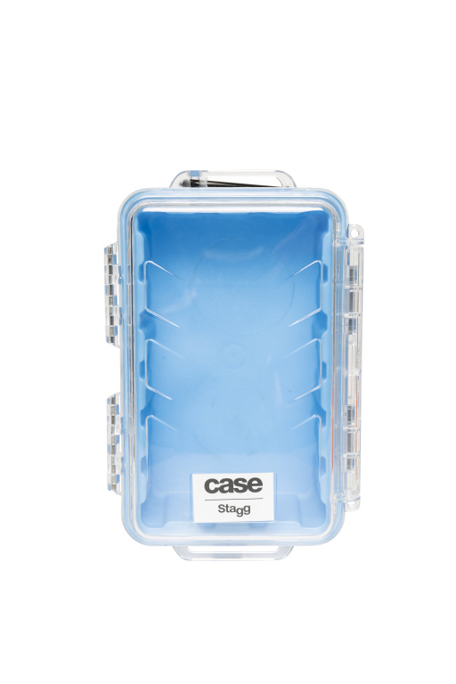 Water- and dustproof mini universal transport case with rubber lining