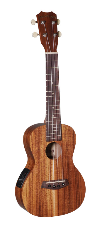 Electro-acoustic traditional concert ukulele with Acacia top