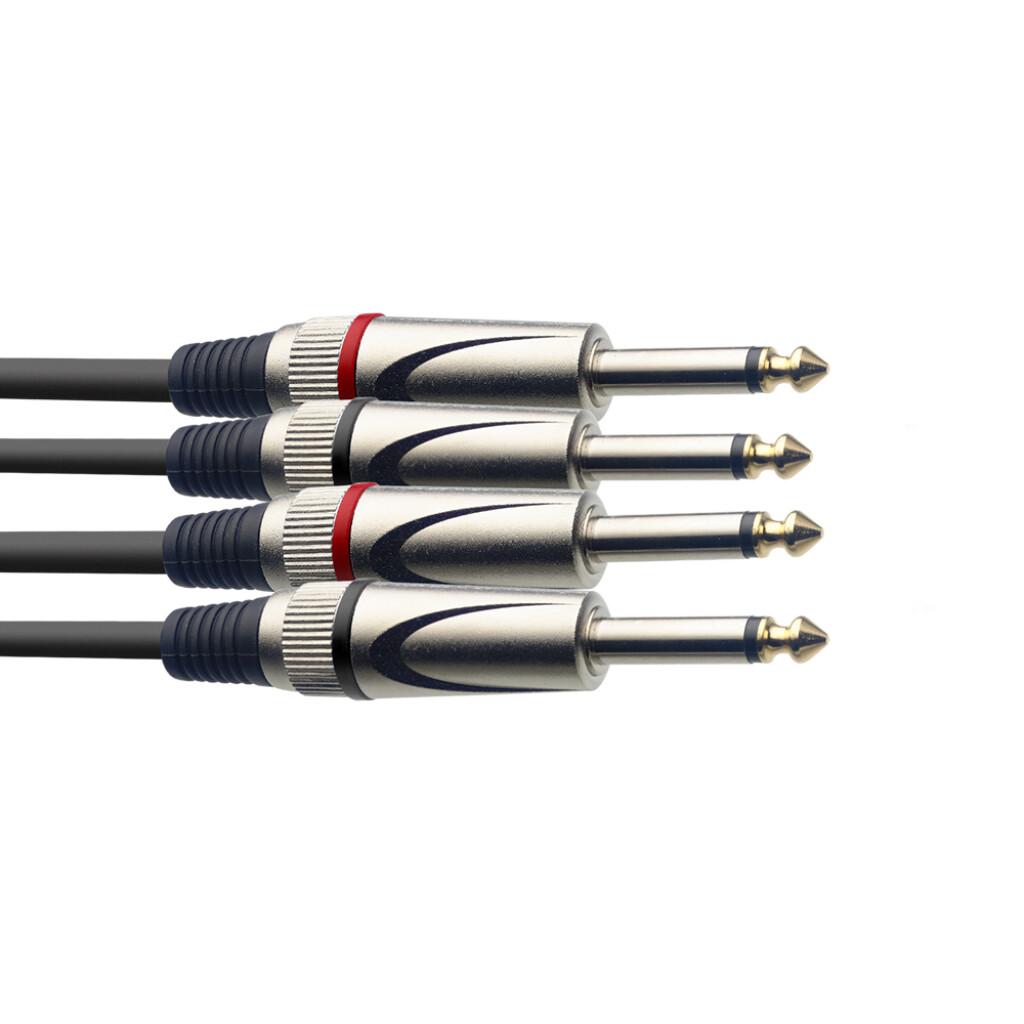Twin cable, jack/jack (m/m), 60 cm (2') » Stagg