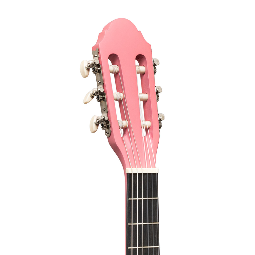 Housse Guitare Classique 3/4 Zoundhouse - Rembourrage 12mm, Sac à Dos, Poche Avant, Rose