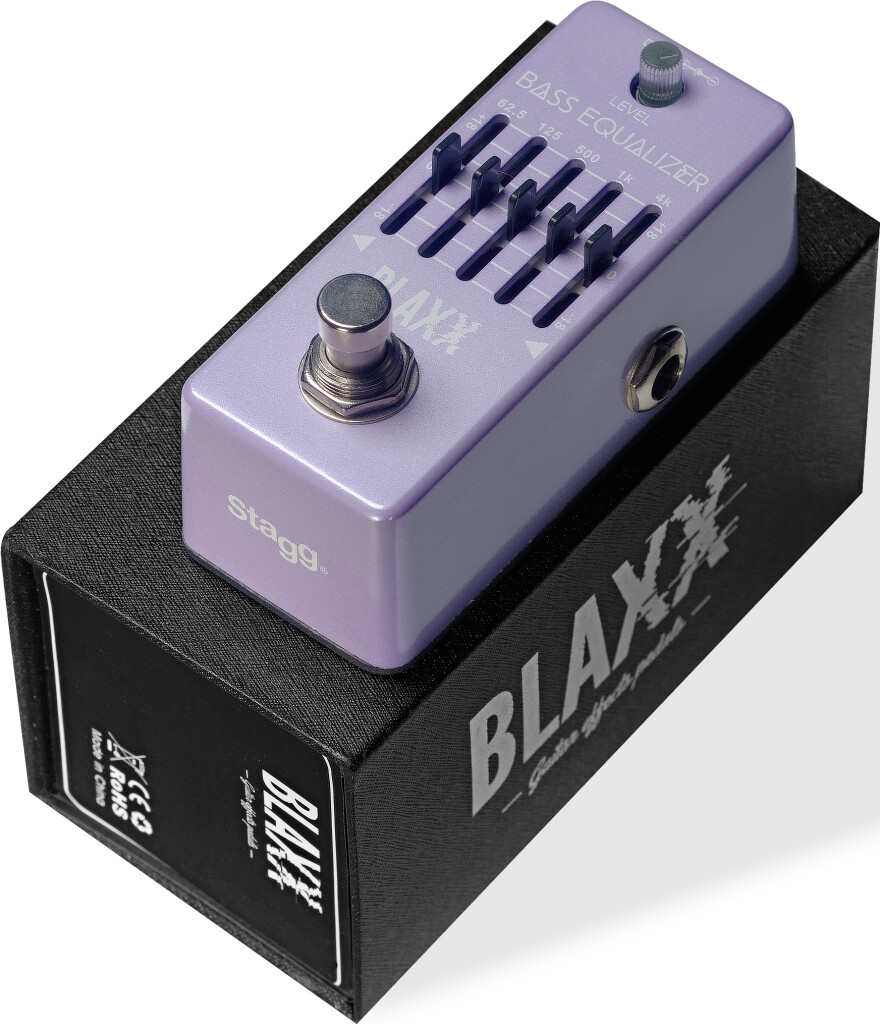 BLAXX 5band Equalizer pedal for bass guitar » Stagg