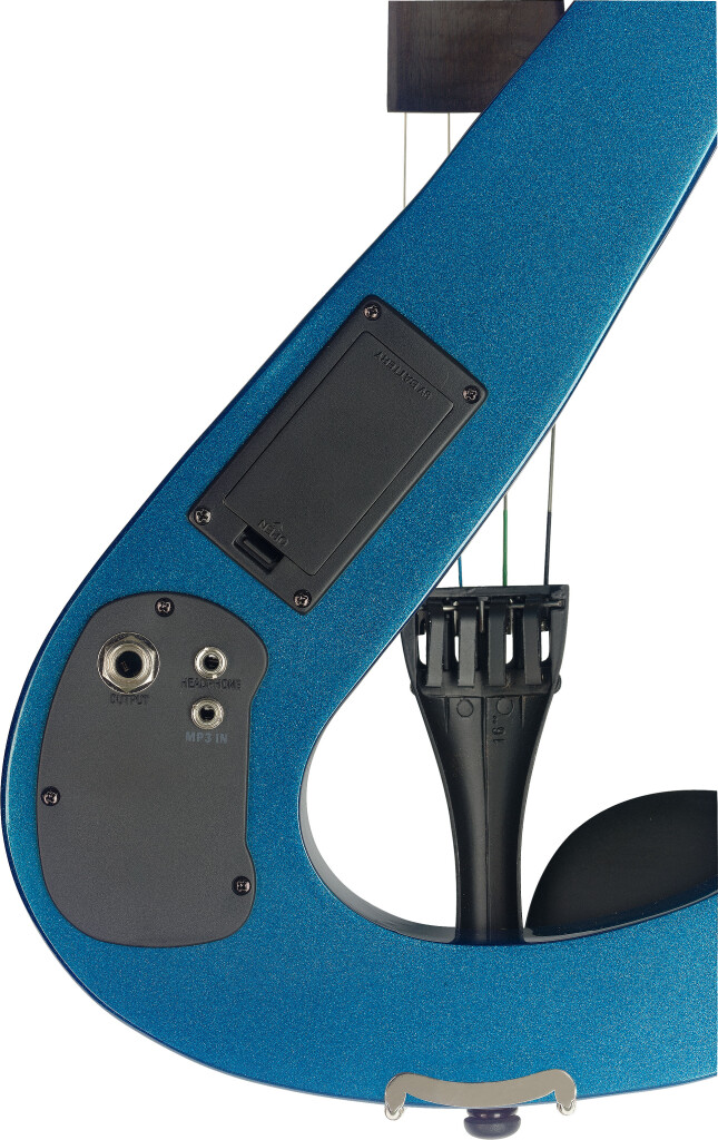 4/4 electric viola set with Sshaped metallic blue... » Stagg