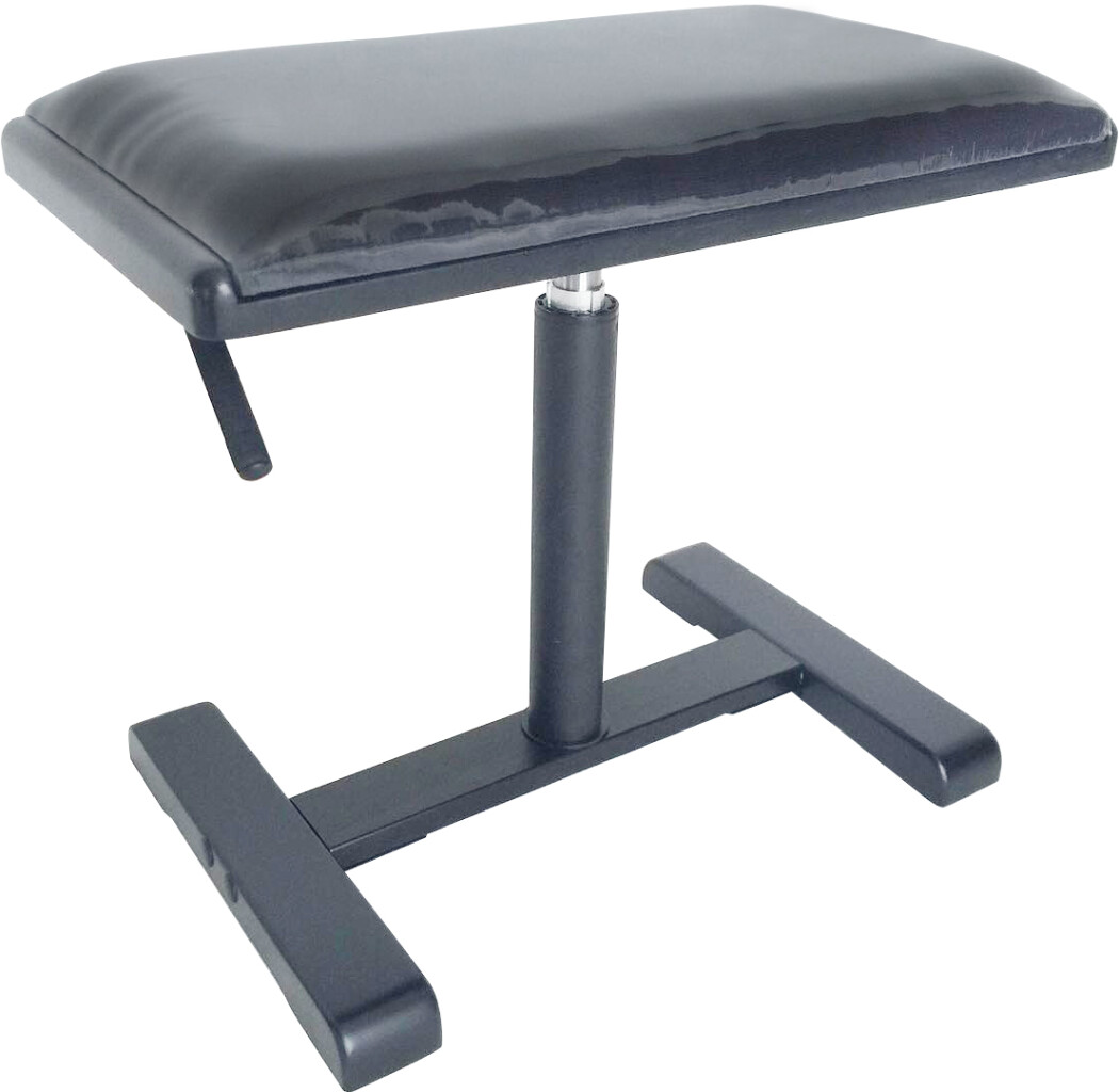 Banc De Piano Hydraulique Stagg PBH 780 VBK - Hauteur Réglable 45,7-58,4 Cm, Velours Noir Ignifuge - 12