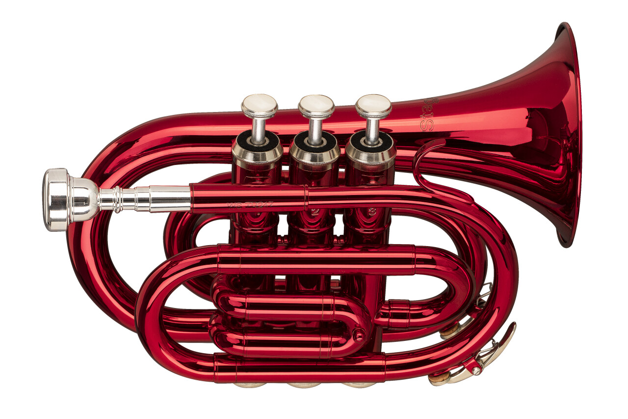 Bb Pocket Trumpet, ML-bore, Brass body material » Stagg