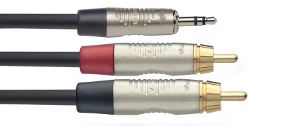 Série N, câble audio, mini jack/jack (m/m), stéréo, 2 m Stagg, Revendeur  Officiel