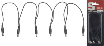50 cm, Stecker-auf-Stecker Stagg SPS-050-DCMM DC Strom-Kabel