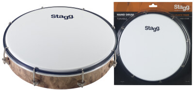 STAGG 10 TAMBOURIN A MAIN 1RG CYMBALES NOIR